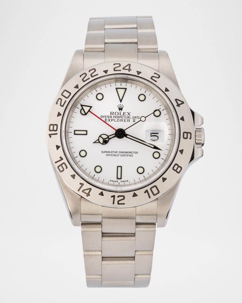 Rolex Stainless Steel Explorer II 40mm Vintage 2000 Watch
